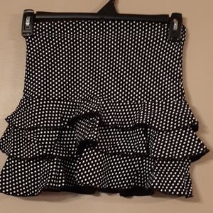 Rue21 Black with White Polka Dots Skirt